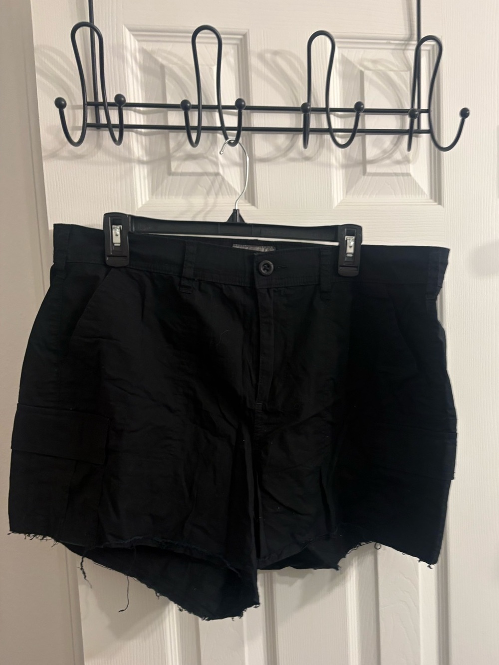 torrid Black High-Waist Raw-Hem Shorts